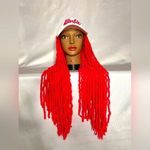 BARBIE loc styled hat wig